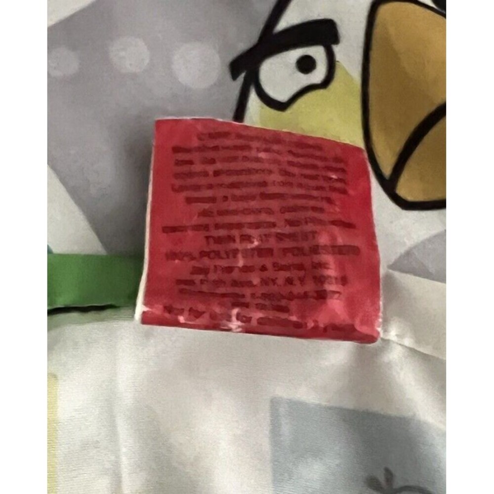 Angry Birds Game Characters Square Print Twin Size Flat Sheet Only - Picture 4 of 4